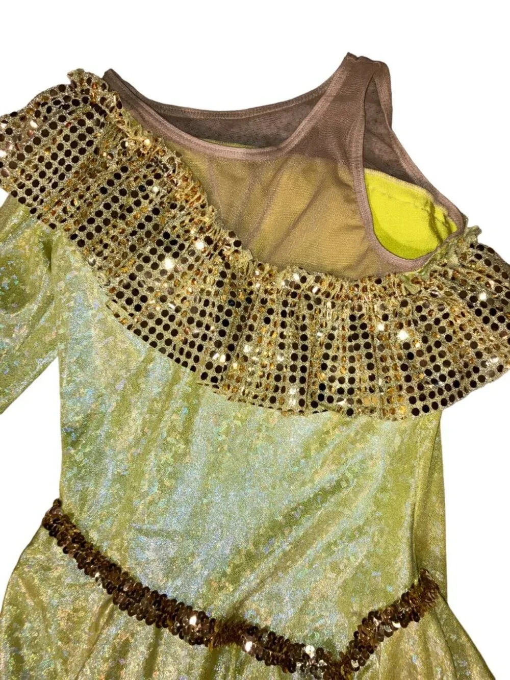 Girls Dance Dress Halloween Costume Dress Up Play Clothing with Headpiece Size M
